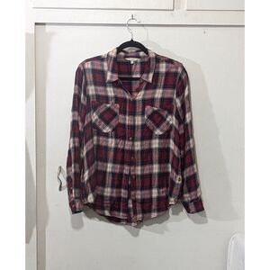 Lucky Brand button-up plaid flannel sz M